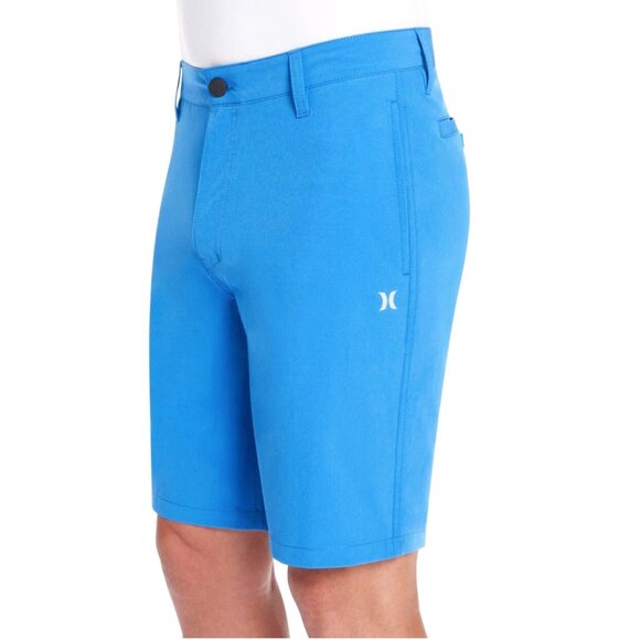 Hurley Mens All Day Hybrid Shorts Quick Dry 4 Way Stretch Size 30 Light Blue NWT - Picture 1 of 10
